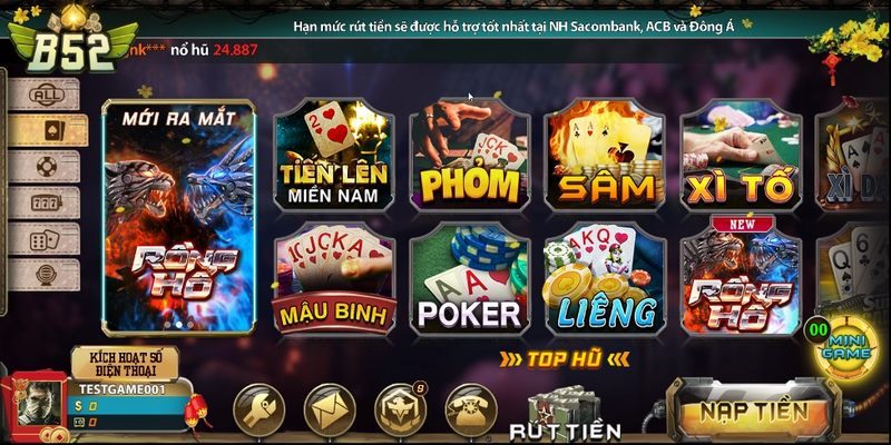 Hướng dẫn các bước thanh toán đơn giản tại B52 game